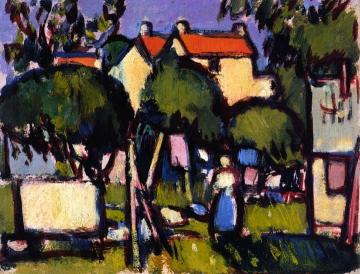Roofs At Saintonge Artwork by John Duncan Fergusson