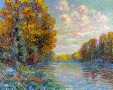 The River in Autumn Artwork by Gustave Loiseau