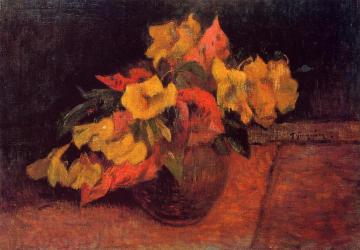 Evening Primroses in a Vase Artwork by Paul Gauguin