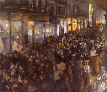 Street Scene In Amsterdam Artwork by Isaac Israels