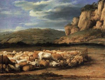 Flock of Sheep in the Campagna Artwork by Claude Lorrain