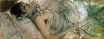 The Countess de Rasty Lying Artwork by Giovanni Boldini