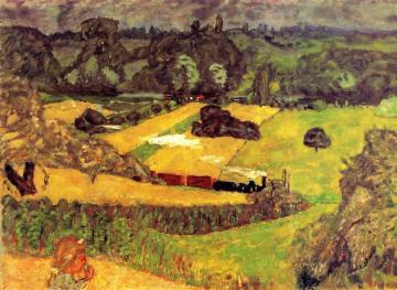 Train and Barges Artwork by Pierre Bonnard