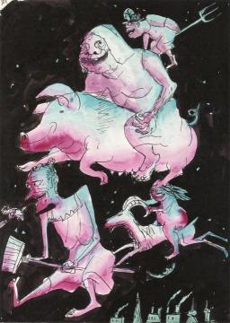 Picture Book For 'muggeli' 16 (walpurgis Night) Artwork by Otto Dix