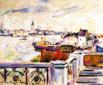 The Port of Antwerp Artwork by Emile-othon Friesz