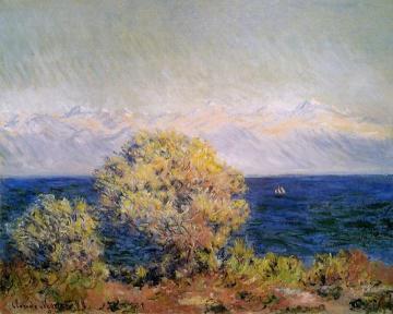 At Cap d'Antibes, Mistral Wind Artwork by Claude Oscar Monet