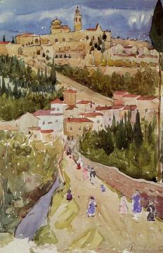 Assisi Artwork by Maurice Prendergast