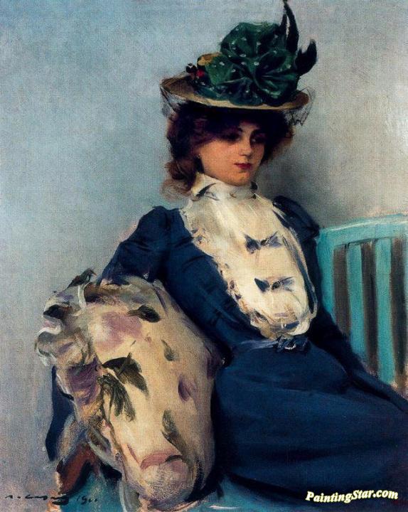 La Parisienne Artwork by Ramon Casas i Carbó