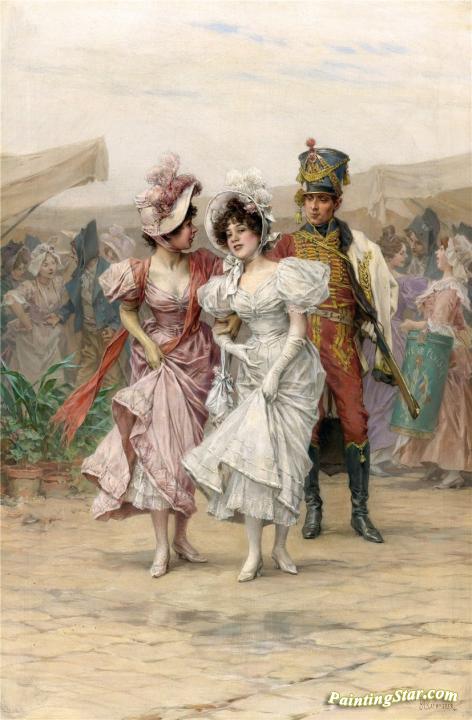 The Fête At St. Cloud Artwork by Frederik Henrdik Kaemmerer