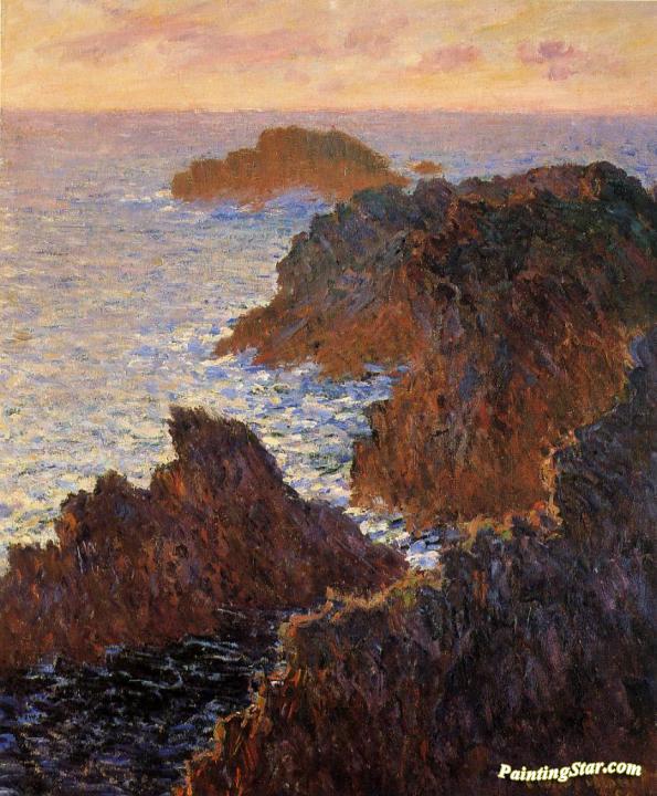 Rocks at Belle-Ile, Port-Domois Artwork by Claude Oscar Monet