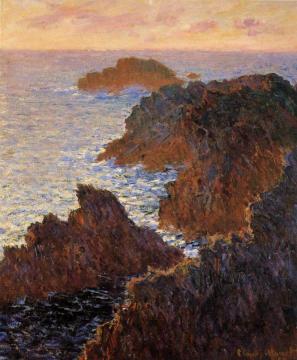 Rocks at Belle-Ile, Port-Domois Artwork by Claude Oscar Monet