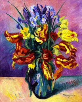 Parrot Tulips Artwork by Henri Manguin