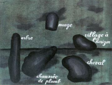 L'Espair rapide Artwork by Rene Magritte