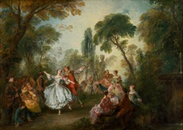 La Camargo Dancing Artwork by Nicolas Lancret