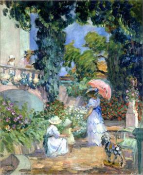 Terrace in the Garden Artwork by Henri Lebasque