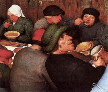Peasant Wedding (detail) Artwork by Pieter Bruegel the Elder