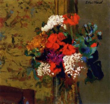 Geraniums and Snow-Balls Artwork by Edouard Vuillard