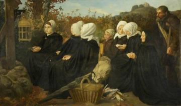 The Pilgrimage Artwork by Alphonse Legros