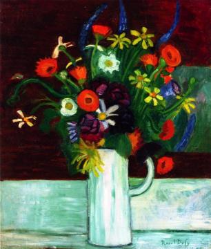 Bouquet of Flowers in a Vase Artwork by Raoul Dufy