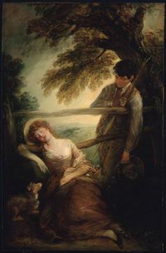 Haymaker and the Sleeping Girl Artwork by Thomas Gainsborough