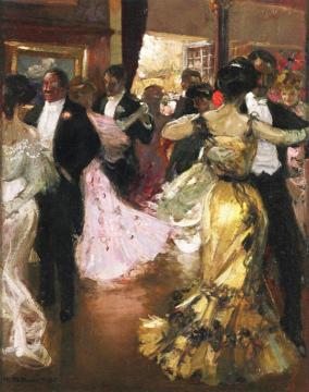 At The Ball Artwork by Charles Hoffbauer