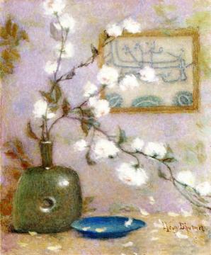 A Vase Of Flowers Artwork by Lucien Lévy-Dhurmer