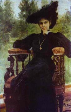 Portrait Of Maria Andreeva. Artwork by Ilya Yefimovich Repin