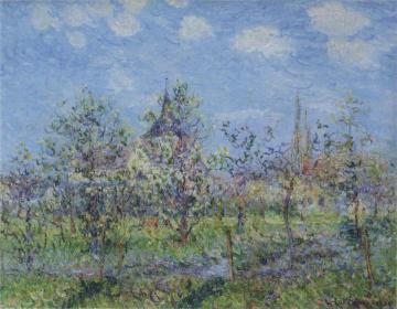 Trees in Bloom Artwork by Gustave Loiseau