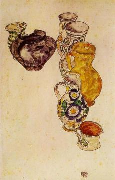 Peasants' Jug Artwork by Egon Schiele