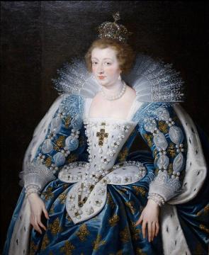 Anna Of Austria, Queen Of France, Mother Of King Louis Xiv. Artwork by Peter Paul Rubens