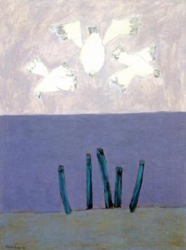 Birds Over Sea Artwork by Milton Avery