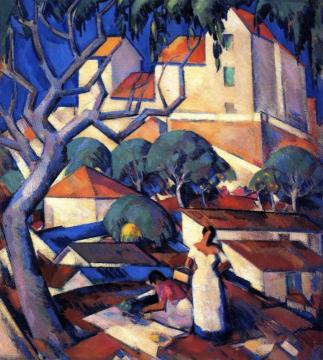 Christmas Time In The South Of France Artwork by John Duncan Fergusson