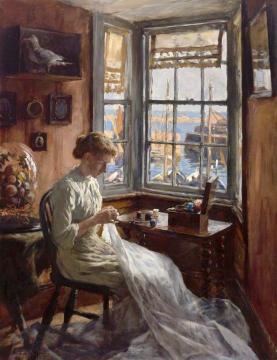 The Harbour Window Artwork by Stanhope Alexander Forbes
