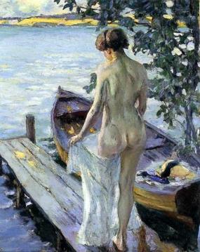 By The Pier Artwork by Edward Cucuel