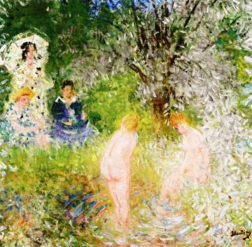 Bathing Artwork by Pierre Eugène Montézin