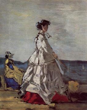 Princess Metternich on the Beach Artwork by Eugène-Louis Boudin