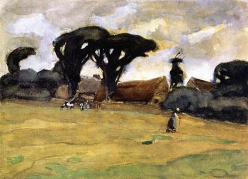 Dutch Landscape Artwork by Frederick Carl Frieseke