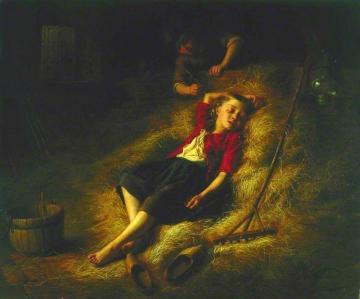 Tickling The Sleeper Artwork by Theodore Gerard