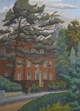 Red Brick House Artwork by Charles Ginner