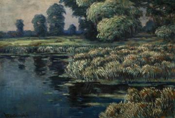 Banks of the river - Study Artwork by Václav Radimský