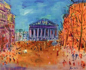 La Madeleine And Rue Royal Artwork by Jean Dufy