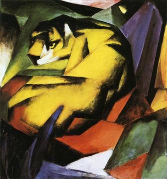Tiger Artwork by Franz Marc