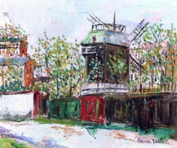 The Moulin de la Galette in Montmartre Artwork by Maurice Utrillo