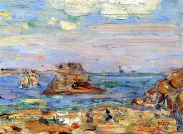 Brittany Coast Artwork by Maurice Prendergast
