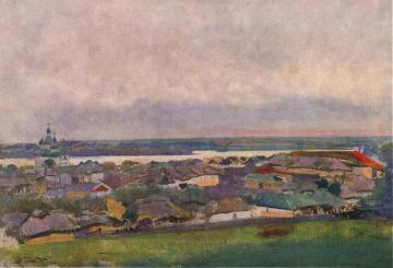 Ukrainian Landscape Artwork by Leon Jan Wyczolkowski