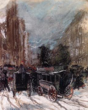 Fifth Avenue Artwork by Everett Shinn