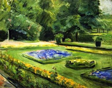 The Terrace in the Wannsee Garden toward the Northeast Artwork by Max Liebermann