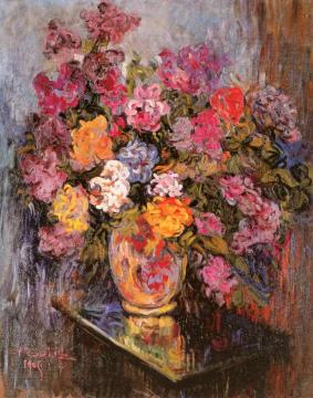 Vase of Flowers Artwork by Nicolas Tarkhoff