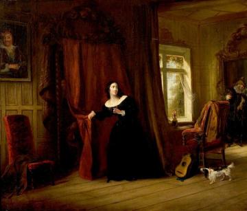 The Merry Wives of Windsor, Act III, Scene 3 Artwork by Charles Robert Leslie