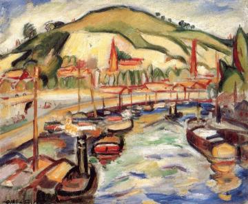Port of Rouen Artwork by Emile-othon Friesz